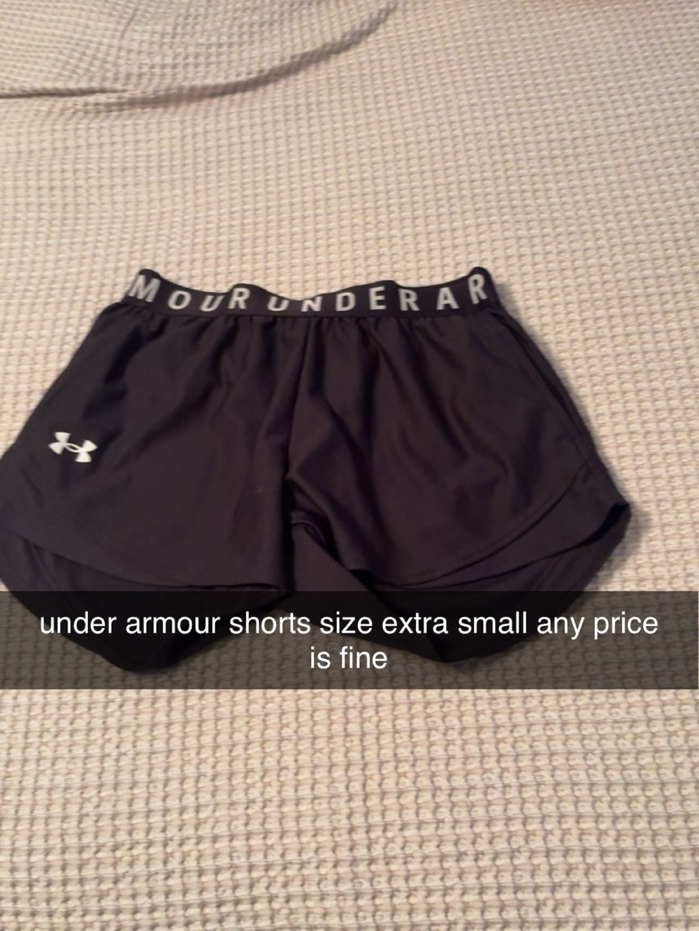 Under Armour Black Women’s Athletic Shorts with Logo Waistband